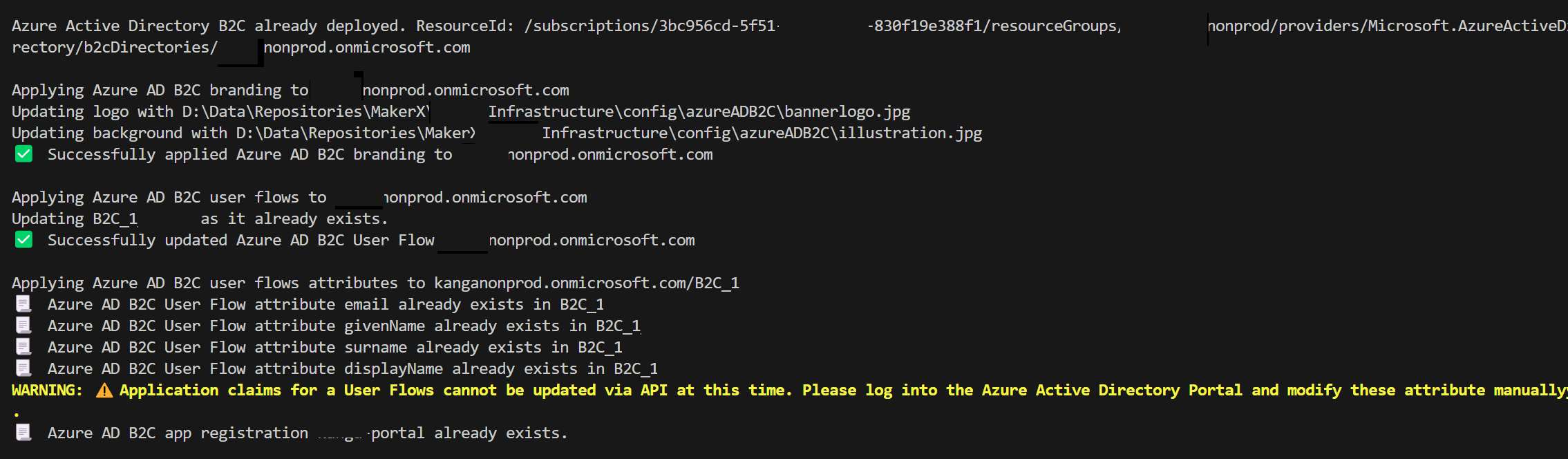 Automating Azure AD B2C tenancy deployments for your app
